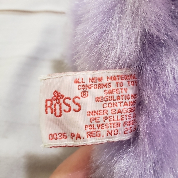 Russ Teddy Bear Aphrodite Purple Love Foot Fuzzy 10 Inch 4968 - Picture 9 of 10